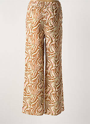 Pantalon large tissage popeline taille normale marron PAKO LITTO femme