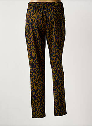 Pantalon slim taille élastique taille normale vert B.YOUNG femme