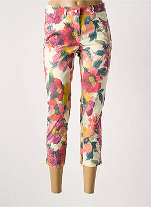Pantacourt stretch taille normale rose ZRS TIMELESS femme