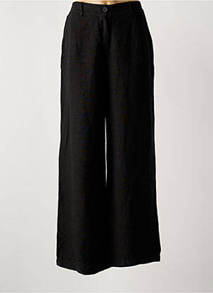 Pantalon large fermeture zippée sous rabat boutonné taille normale noir PAKO LITTO femme
