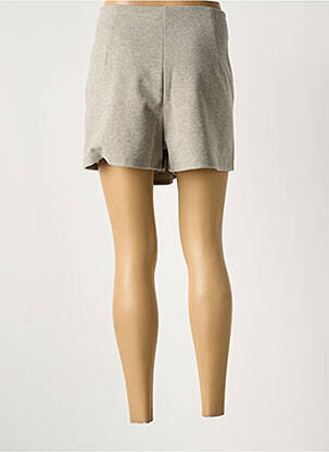 Jupe short coupe droite beige LPB femme