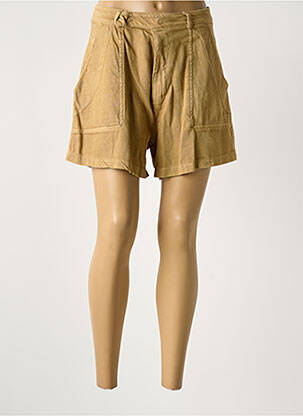 Short fermeture zippée sous rabat boutonné taille normale marron BANDITAS FROM MARSEILLE femme