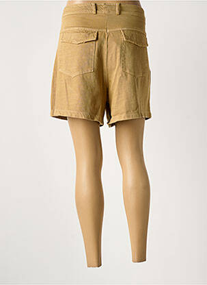 Short fermeture zippée sous rabat boutonné taille normale marron BANDITAS FROM MARSEILLE femme