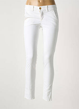 Pantalon chino blanc HAPPY femme