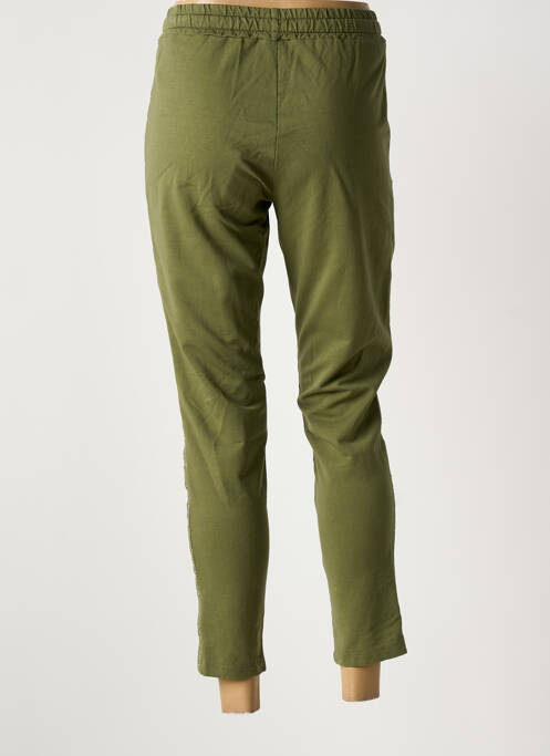 Pantalon 7/8 stretch taille normale vert PAKO LITTO femme