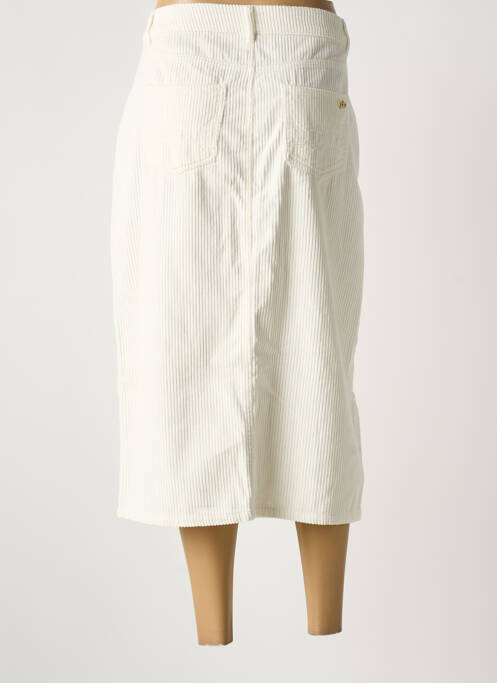 Jupe mi-longue blanc LPB femme
