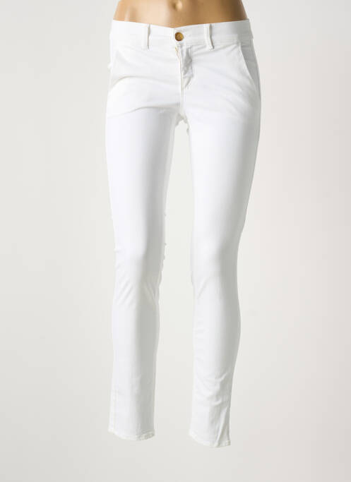 Pantalon chino blanc HAPPY femme