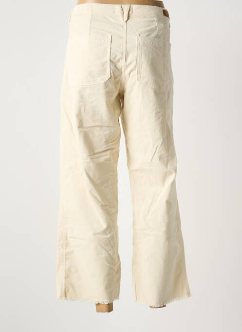 Pantalon large beige HAPPY femme