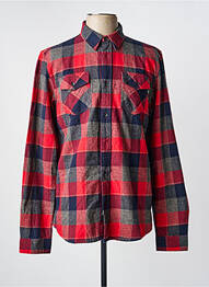 Chemise manches longues imprimé carreaux rouge PETROL INDUSTRIES homme