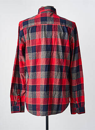 Chemise manches longues imprimé carreaux rouge PETROL INDUSTRIES homme