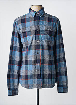 Chemise manches longues poches bleu PETROL INDUSTRIES homme