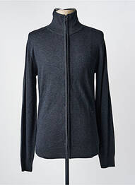 Gilet manches longues tissage chiné gris PETROL INDUSTRIES homme