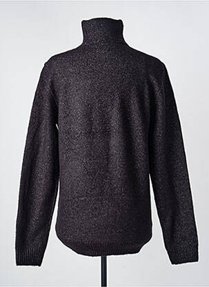 Pull tissage chiné manches longues noir PETROL INDUSTRIES homme
