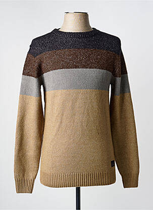 Pull stretch manches longues marron PETROL INDUSTRIES homme