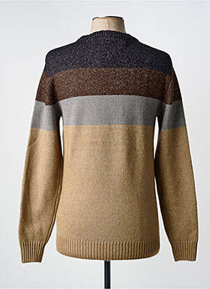 Pull stretch manches longues marron PETROL INDUSTRIES homme