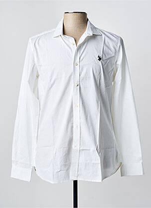 Chemise manches longues coupe cintrée blanc U.S. POLO ASSN homme