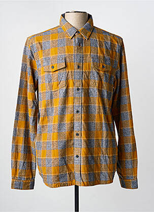 Chemise manches longues poches jaune PETROL INDUSTRIES homme