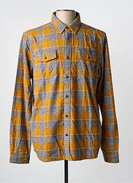 Chemise manches longues imprimé carreaux jaune PETROL INDUSTRIES homme