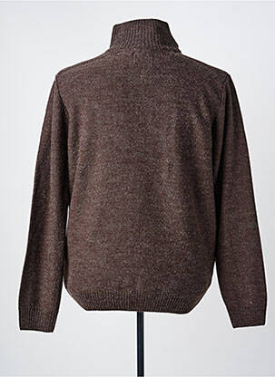 Pull stretch manches longues marron PETROL INDUSTRIES homme