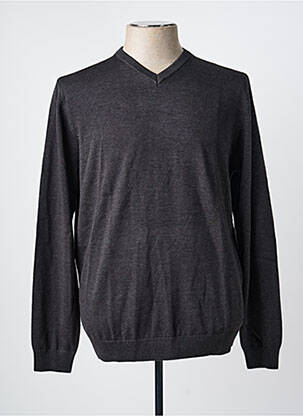 Pull col v manches longues gris PETROL INDUSTRIES homme