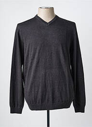 Pull col v manches longues gris PETROL INDUSTRIES homme
