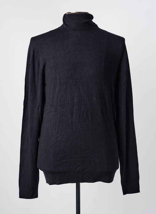 Pull col roulé stretch manches longues noir PETROL INDUSTRIES homme