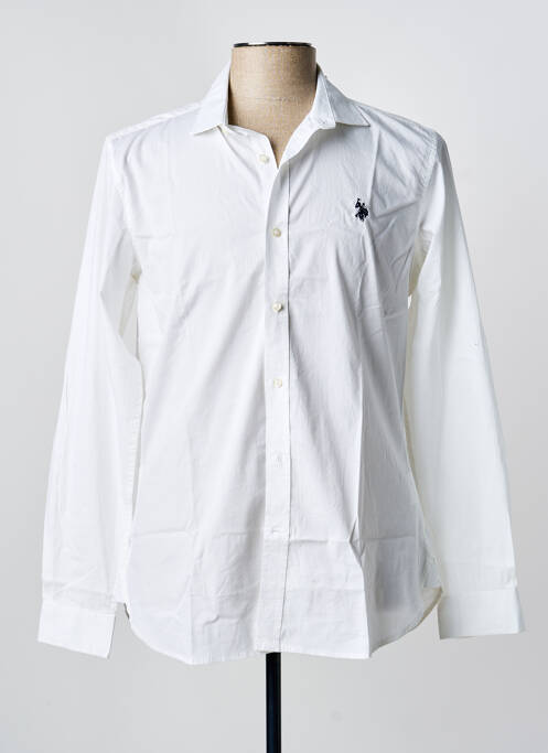 Chemise manches longues blanc U.S. POLO ASSN homme