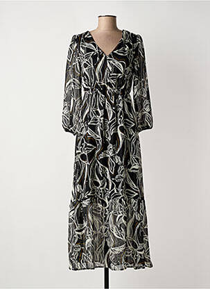 Robe longue manches longues manches longues noir LOLA ESPELETA femme