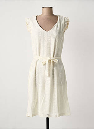 Robe mi-longue sans manche sans manche blanc JULIE GUERLANDE femme
