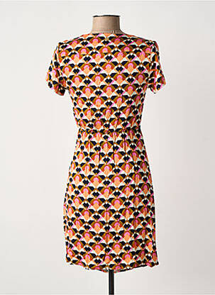 Robe courte manches courtes manches courtes orange LOLA ESPELETA femme