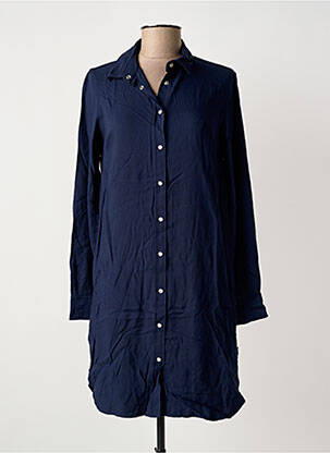Robe courte manches longues manches longues bleu TBS femme