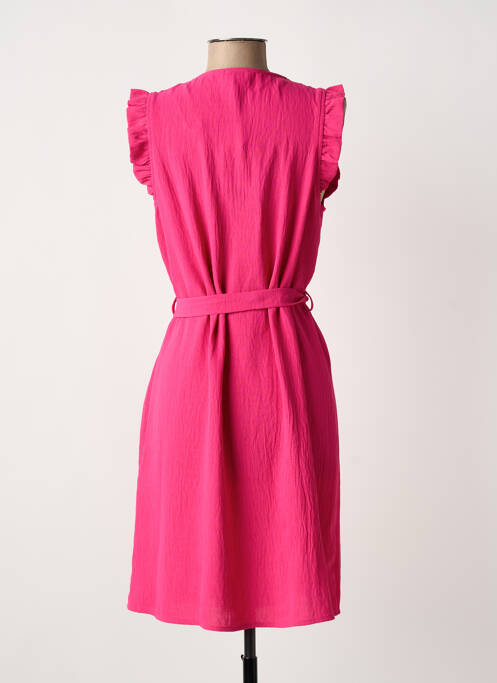 Robe mi-longue sans manche sans manche rose JULIE GUERLANDE femme