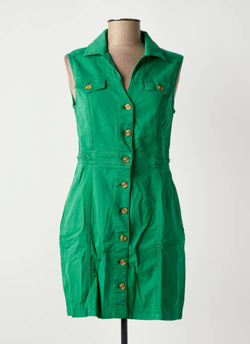Robe courte sans manche sans manche vert LOLA ESPELETA femme