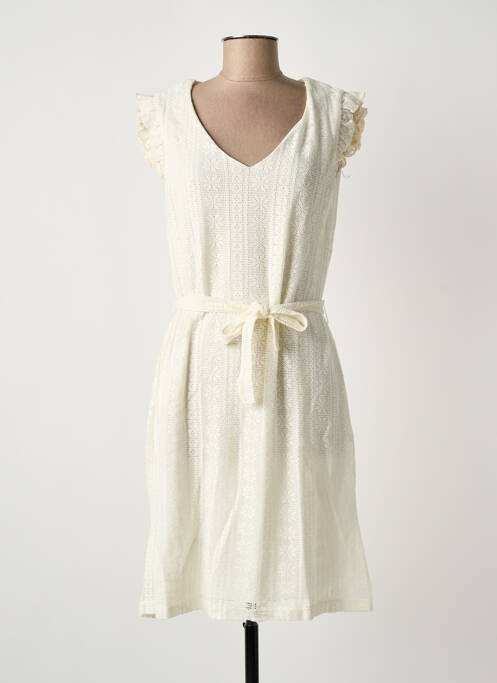 Robe mi-longue blanc JULIE GUERLANDE femme