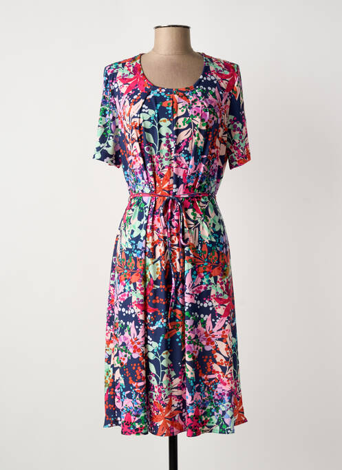 Robe mi-longue bleu GRIFFON femme