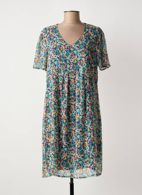 Robe mi-longue bleu GRIFFON femme