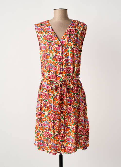 Robe mi-longue orange JULIE GUERLANDE femme