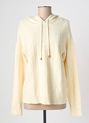 Pull coupe cintrée manches longues beige JULIE GUERLANDE femme