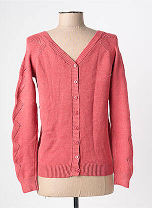 Pull col v manches longues rose LOLA ESPELETA femme