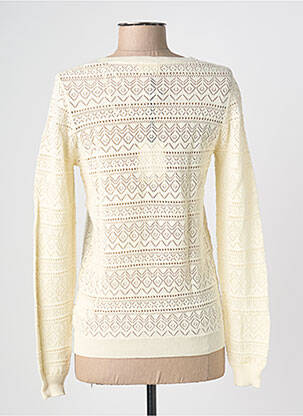 Pull col rond manches longues beige JULIE GUERLANDE femme