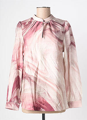 Blouse imprimé fantaisie manches longues rose COPENHAGEN femme