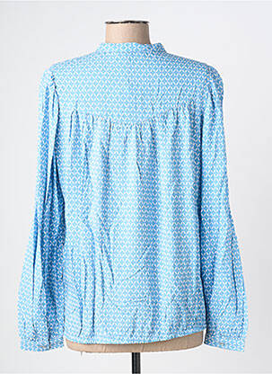 Blouse imprimé fantaisie manches longues bleu BRANDTEX femme