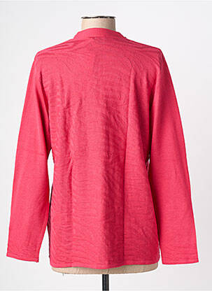 Gilet manches longues coupe cintrée rose GRIFFON femme