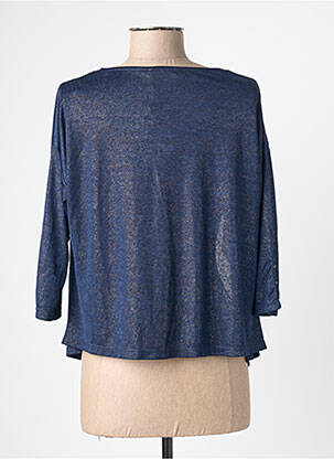 Gilet manches longues manches 3/4 bleu JULIE GUERLANDE femme