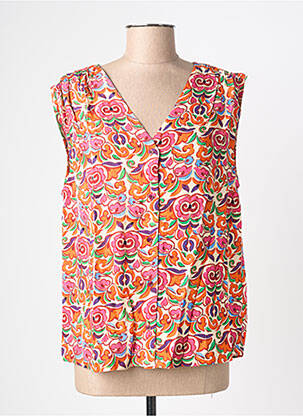 Chemisier orange JULIE GUERLANDE femme