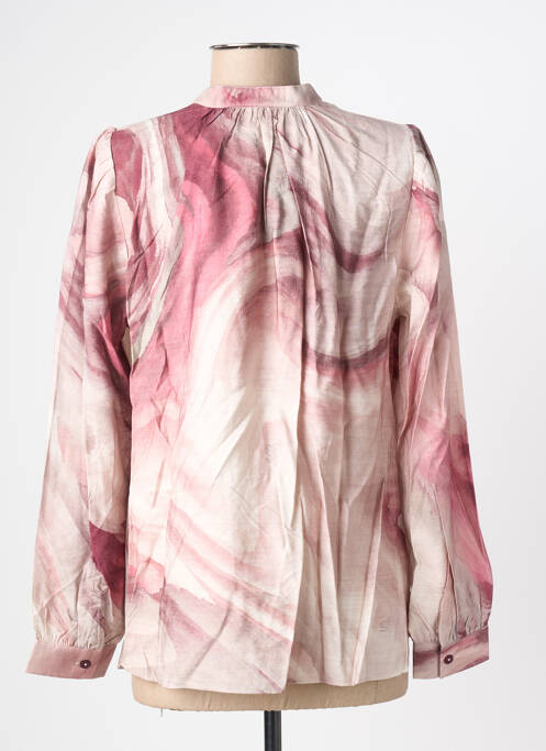 Blouse imprimé fantaisie manches longues rose COPENHAGEN femme