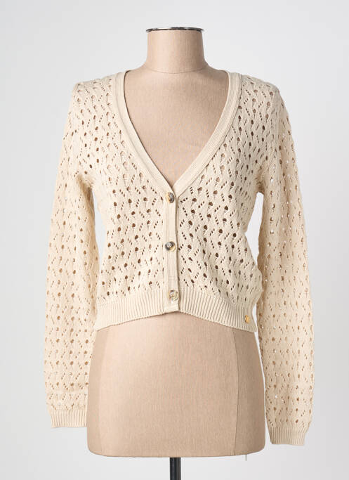 Gilet manches longues beige LOLA ESPELETA femme