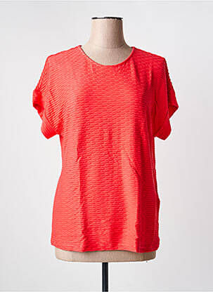 Top manches courtes manches courtes rouge BRANDTEX femme