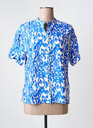 Chemisier manches courtes manches courtes bleu BRANDTEX femme