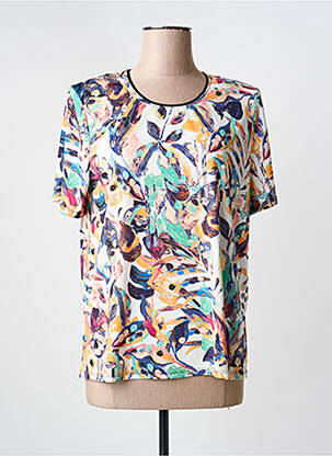 Top manches courtes manches courtes blanc GENUINE femme